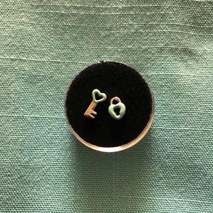 Origami Owl lock and key charm set